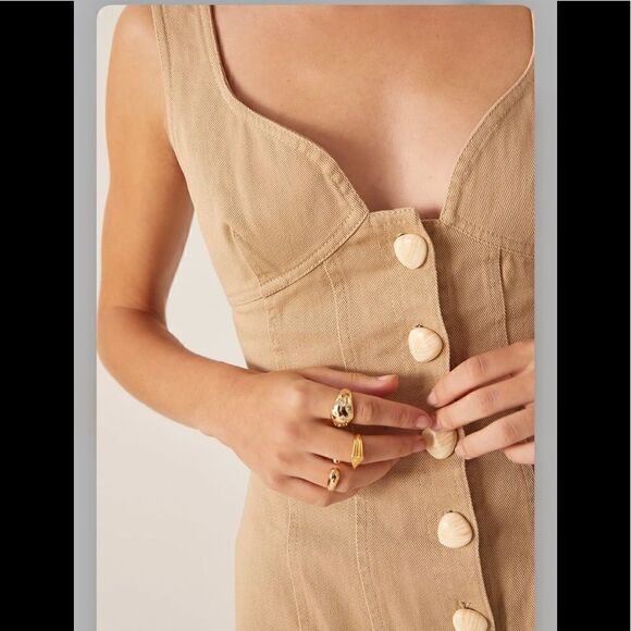 Anthropologie Significant Other Button-Front Mini Dress - Picture 3 of 9